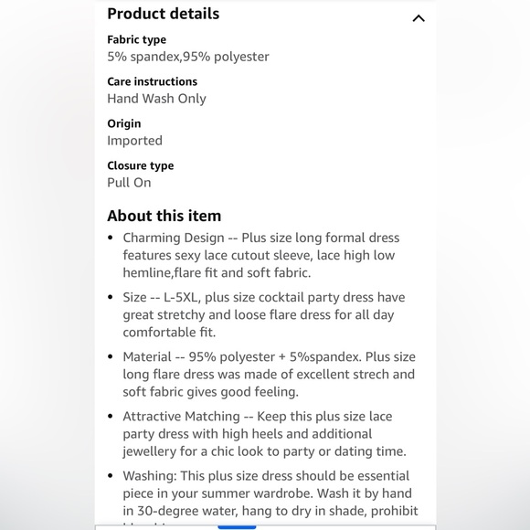 NWT Lalagen Plus Size Lace Cold Shoulder Maxi Dress - Picture 5 of 6